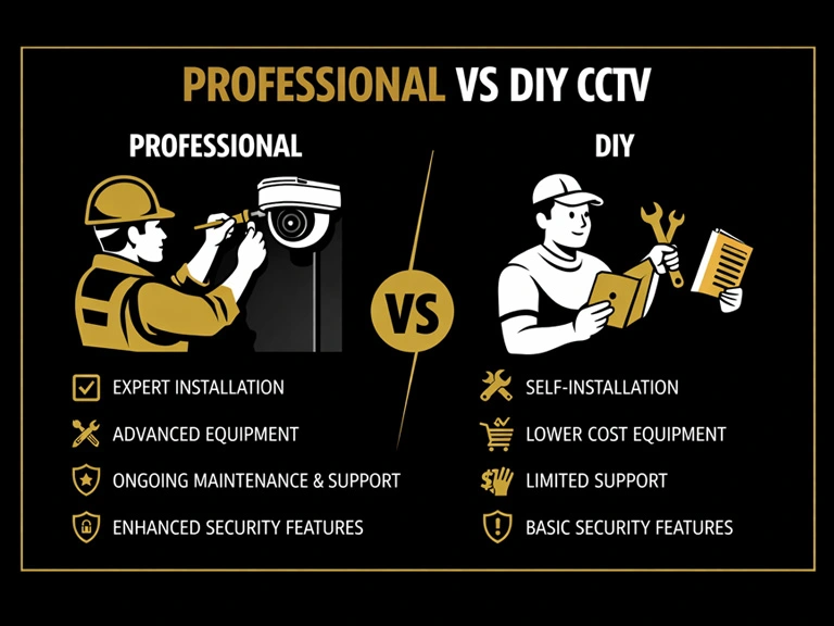 professional vs diy cctv