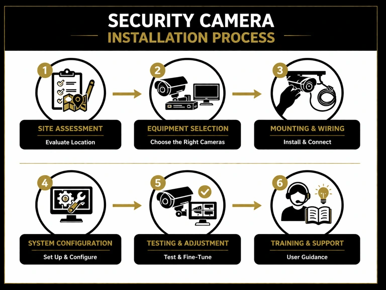 security camera installation process